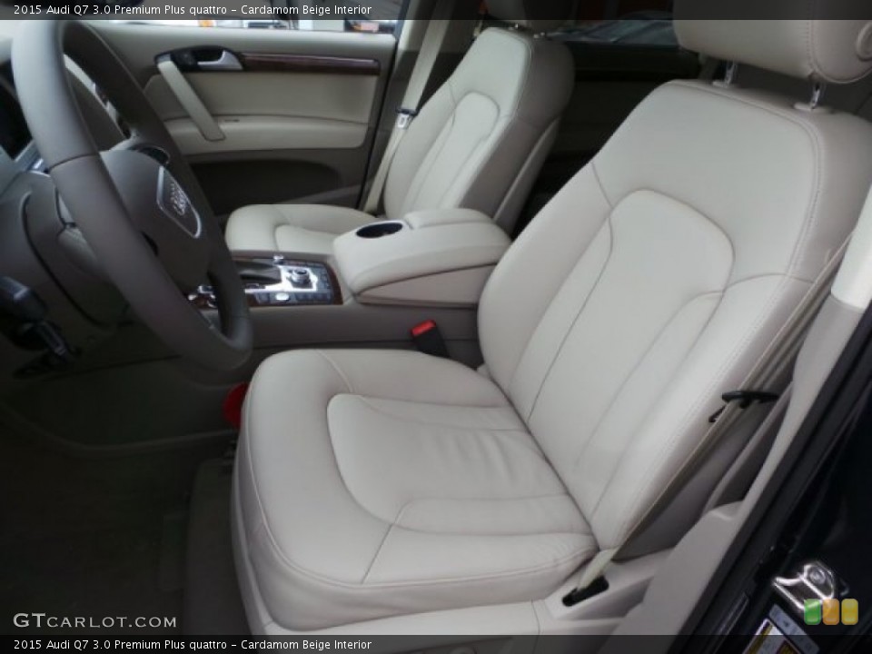 Cardamom Beige Interior Front Seat for the 2015 Audi Q7 3.0 Premium Plus quattro #103724891