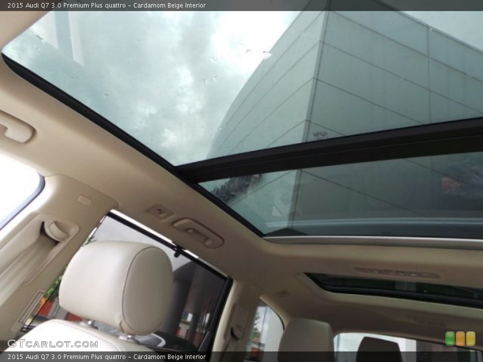 Cardamom Beige Interior Sunroof for the 2015 Audi Q7 3.0 Premium Plus quattro #103724999