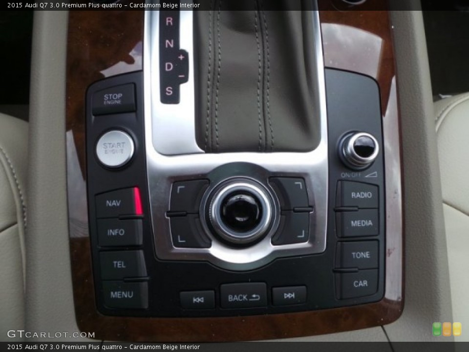 Cardamom Beige Interior Controls for the 2015 Audi Q7 3.0 Premium Plus quattro #103725092