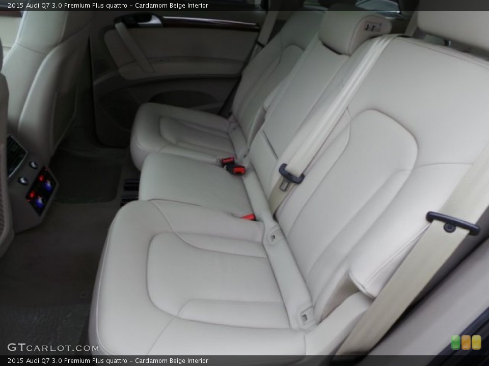 Cardamom Beige Interior Rear Seat for the 2015 Audi Q7 3.0 Premium Plus quattro #103725155