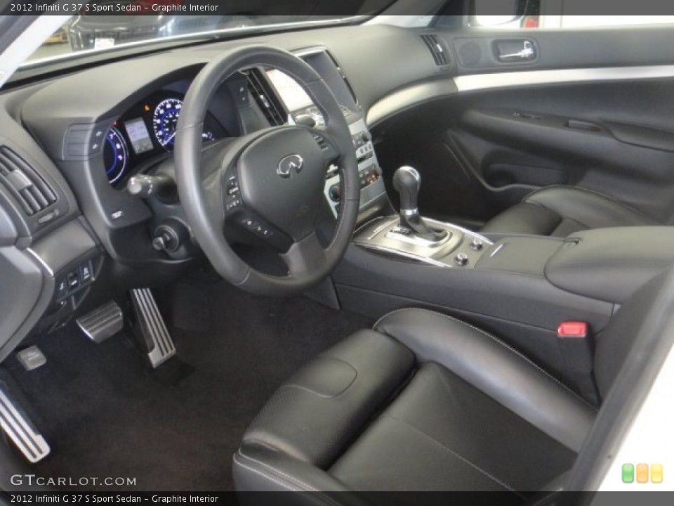 Graphite Interior Photo for the 2012 Infiniti G 37 S Sport Sedan #103725956