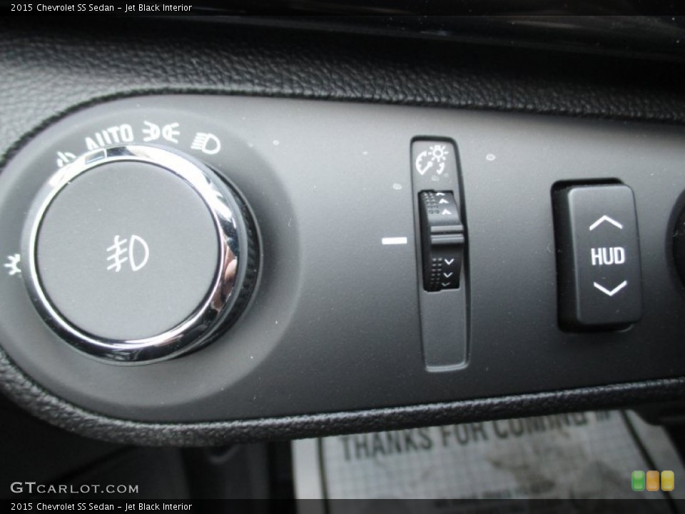 Jet Black Interior Controls for the 2015 Chevrolet SS Sedan #103729601