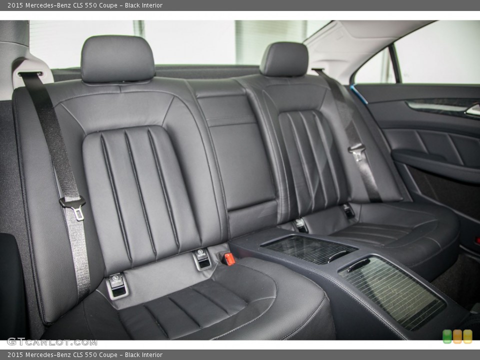 Black Interior Rear Seat for the 2015 Mercedes-Benz CLS 550 Coupe #103733969