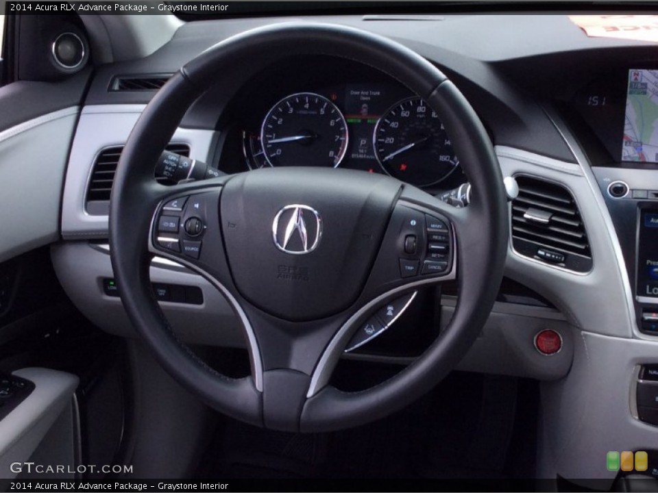 Graystone Interior Steering Wheel for the 2014 Acura RLX Advance Package #103737317