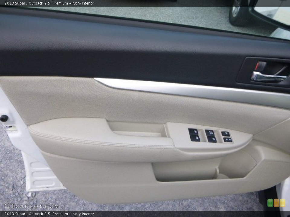 Ivory Interior Door Panel for the 2013 Subaru Outback 2.5i Premium #103739075
