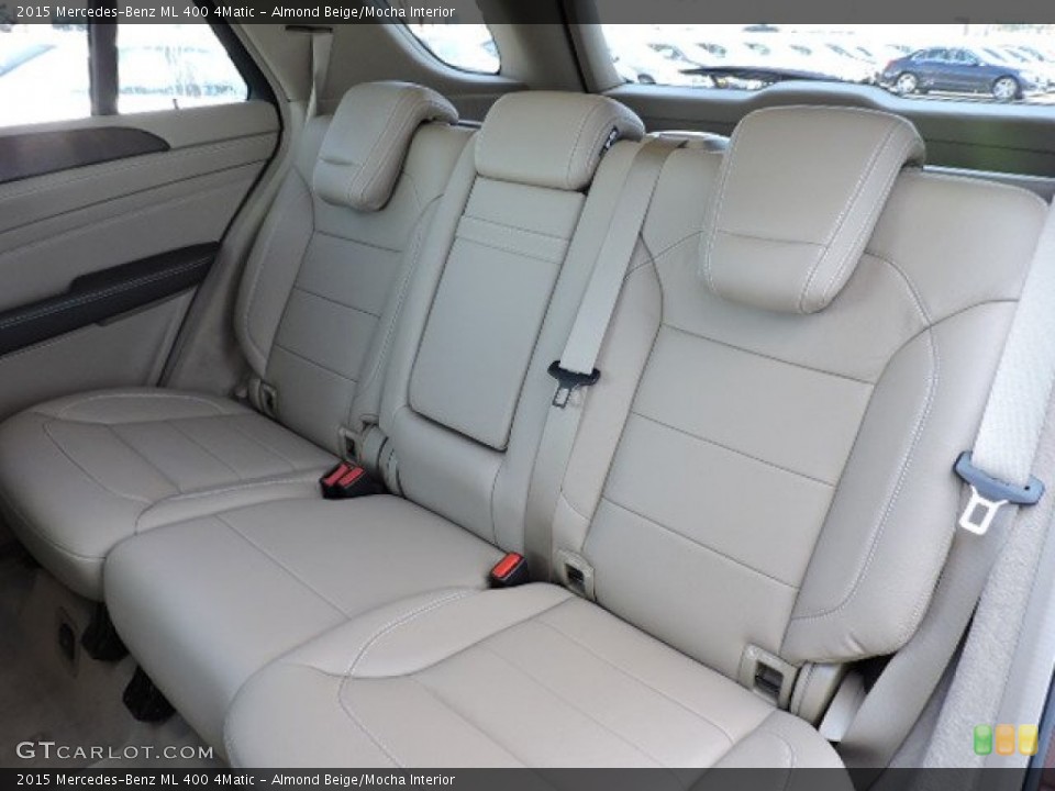 Almond Beige/Mocha Interior Rear Seat for the 2015 Mercedes-Benz ML 400 4Matic #103741412