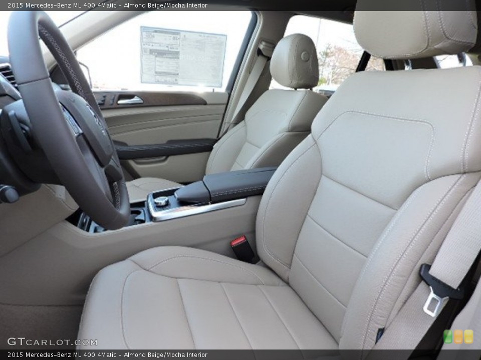 Almond Beige/Mocha Interior Front Seat for the 2015 Mercedes-Benz ML 400 4Matic #103741493
