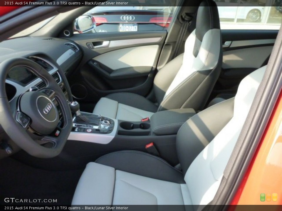 Black/Lunar Silver Interior Photo for the 2015 Audi S4 Premium Plus 3.0 TFSI quattro #103748006