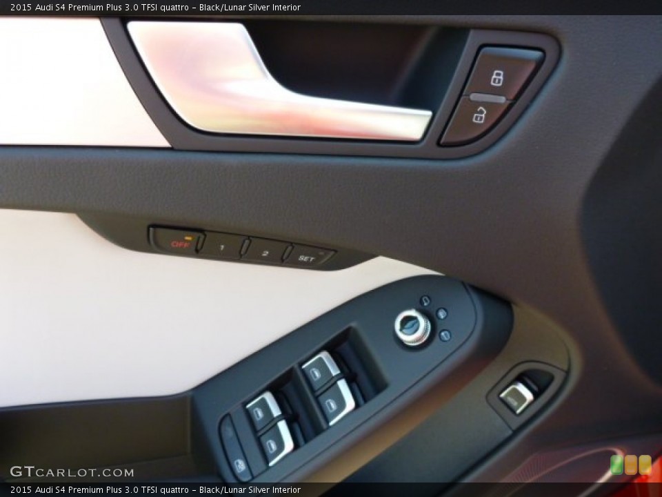 Black/Lunar Silver Interior Controls for the 2015 Audi S4 Premium Plus 3.0 TFSI quattro #103748015