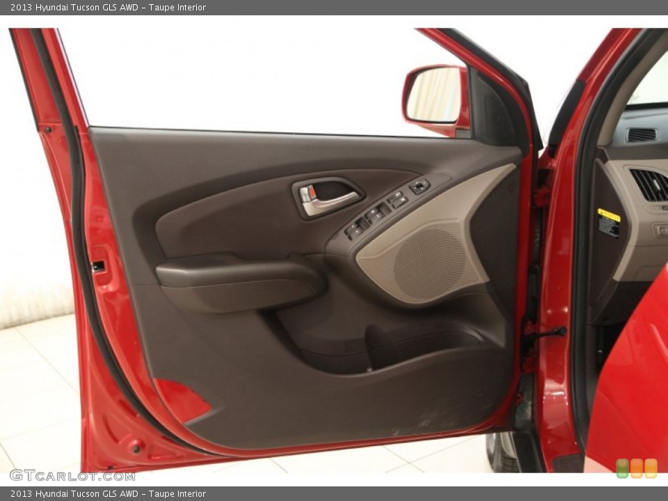 Taupe Interior Door Panel for the 2013 Hyundai Tucson GLS AWD #103762412