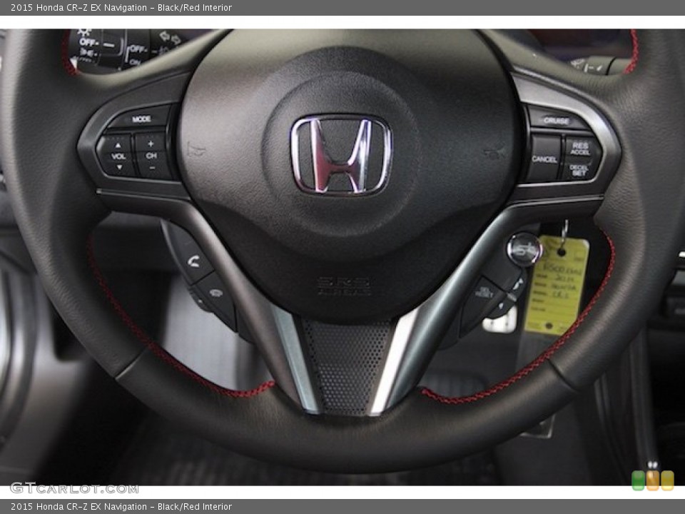 Black/Red Interior Steering Wheel for the 2015 Honda CR-Z EX Navigation #103775117