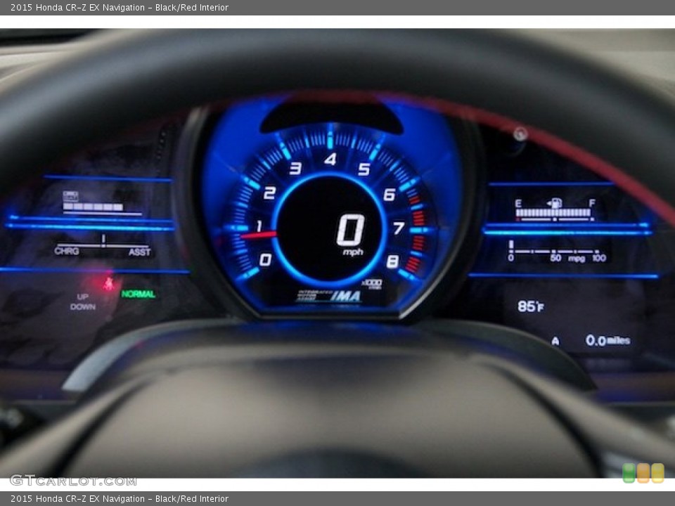 Black/Red Interior Gauges for the 2015 Honda CR-Z EX Navigation #103775228