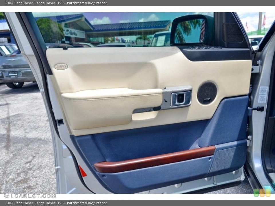 Parchment/Navy Interior Door Panel for the 2004 Land Rover Range Rover HSE #103775279
