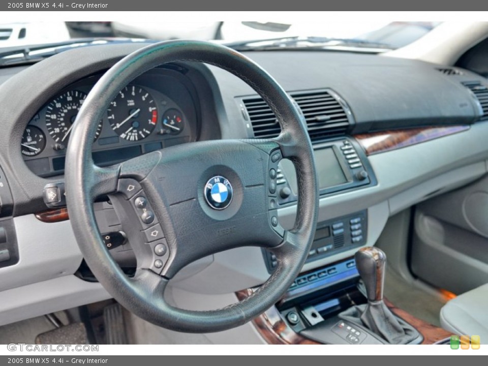 Grey Interior Steering Wheel for the 2005 BMW X5 4.4i #103777445