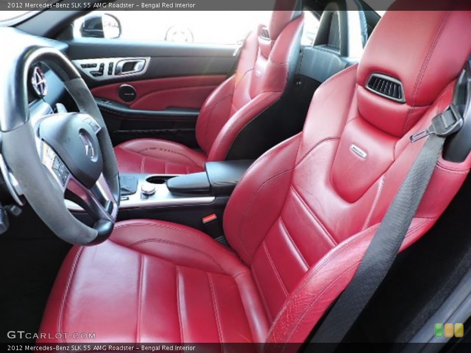 Bengal Red Interior Front Seat for the 2012 Mercedes-Benz SLK 55 AMG Roadster #103794316
