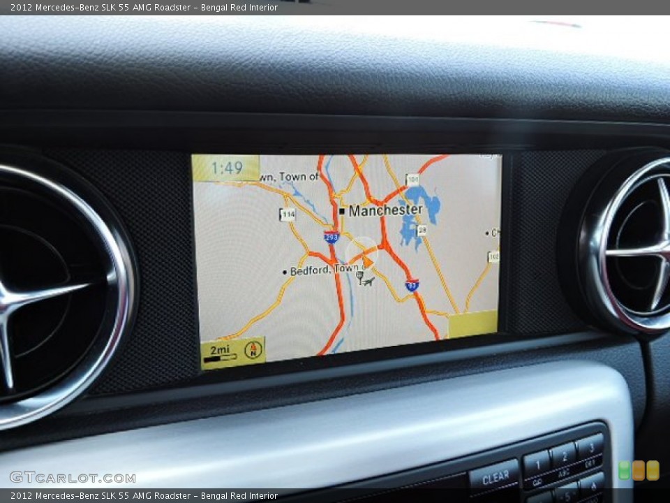Bengal Red Interior Navigation for the 2012 Mercedes-Benz SLK 55 AMG Roadster #103794370