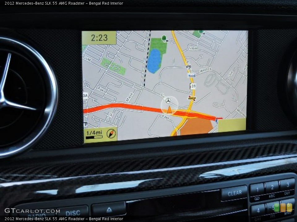 Bengal Red Interior Navigation for the 2012 Mercedes-Benz SLK 55 AMG Roadster #103794935