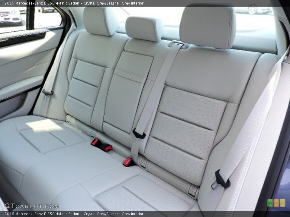 Crystal Grey/Seashell Grey Interior Rear Seat for the 2016 Mercedes-Benz E 350 4Matic Sedan #103796143