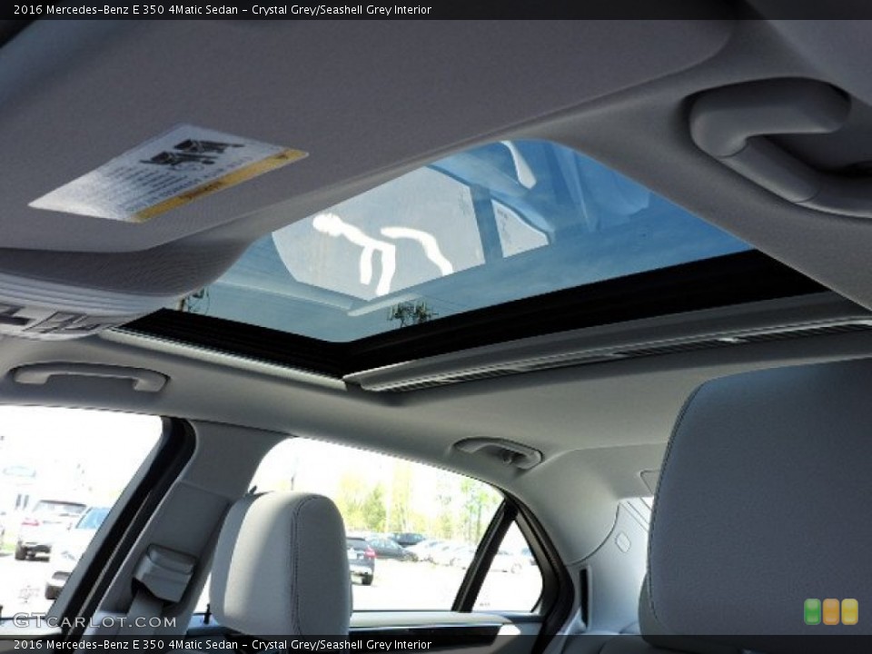 Crystal Grey/Seashell Grey Interior Sunroof for the 2016 Mercedes-Benz E 350 4Matic Sedan #103796326