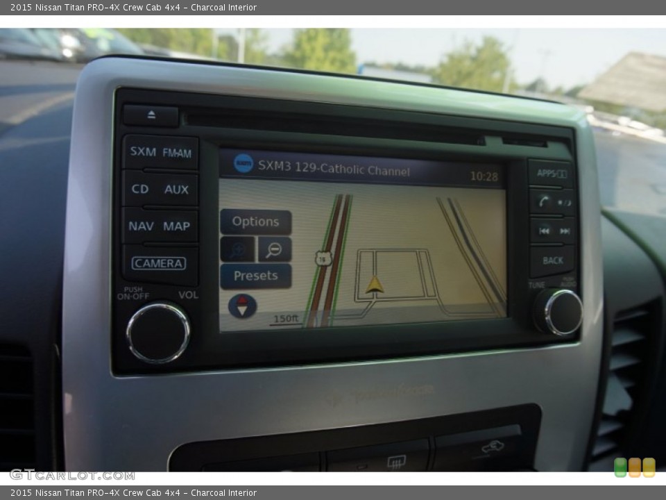 Charcoal Interior Navigation for the 2015 Nissan Titan PRO-4X Crew Cab 4x4 #103808016