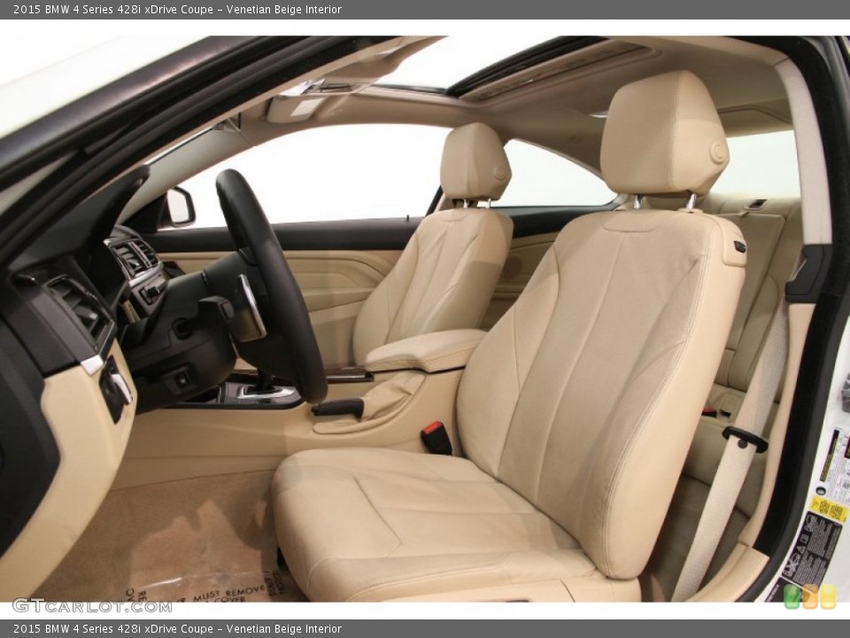 Venetian Beige Interior Front Seat for the 2015 BMW 4 Series 428i xDrive Coupe #103811960