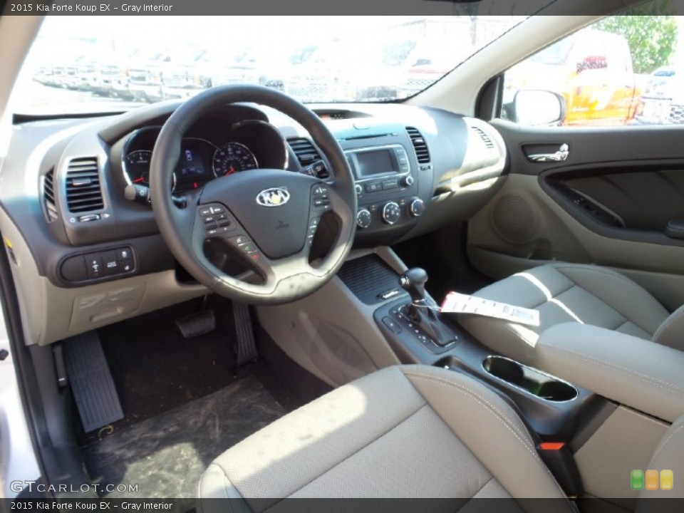 Gray Interior Prime Interior for the 2015 Kia Forte Koup EX #103815724
