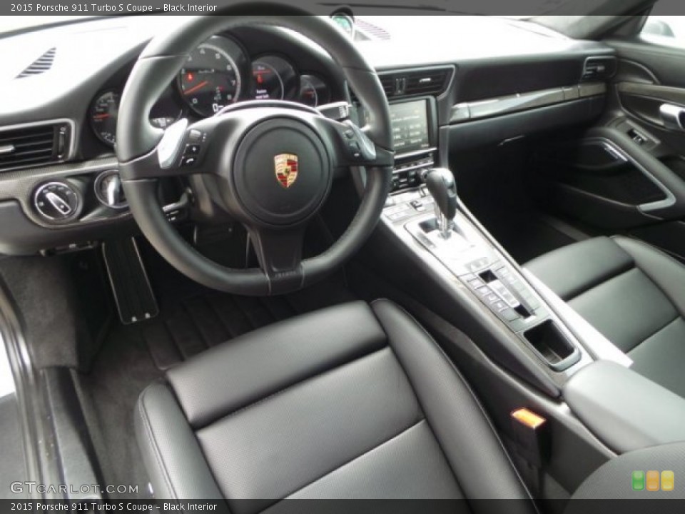 Black Interior Photo for the 2015 Porsche 911 Turbo S Coupe #103818754