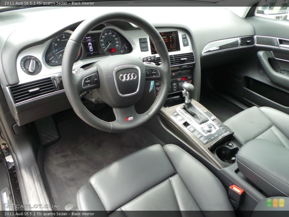 Black Interior Prime Interior for the 2011 Audi S6 5.2 FSI quattro Sedan #103835251