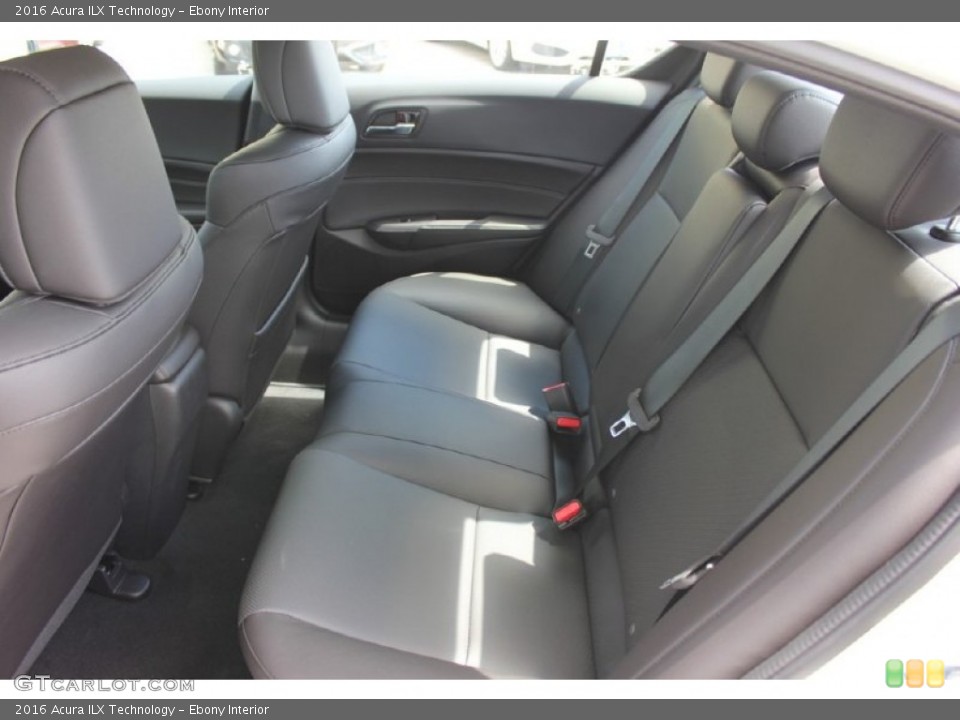Ebony Interior Rear Seat for the 2016 Acura ILX Technology #103842263