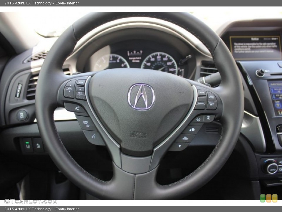 Ebony Interior Steering Wheel for the 2016 Acura ILX Technology #103842527