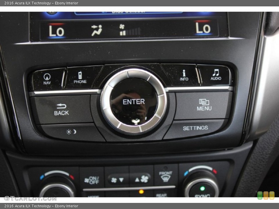 Ebony Interior Controls for the 2016 Acura ILX Technology #103842620