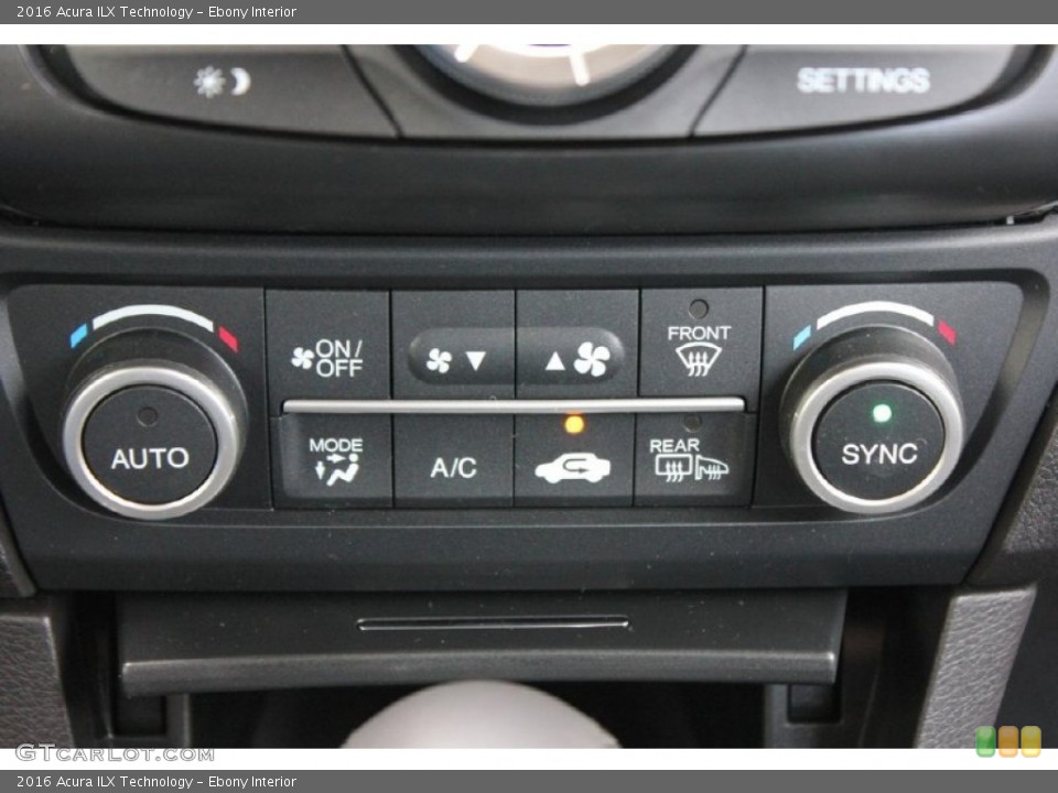 Ebony Interior Controls for the 2016 Acura ILX Technology #103842641