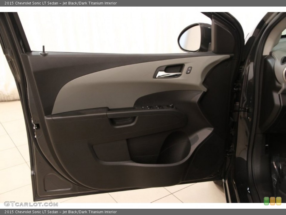 Jet Black/Dark Titanium Interior Door Panel for the 2015 Chevrolet Sonic LT Sedan #103847801