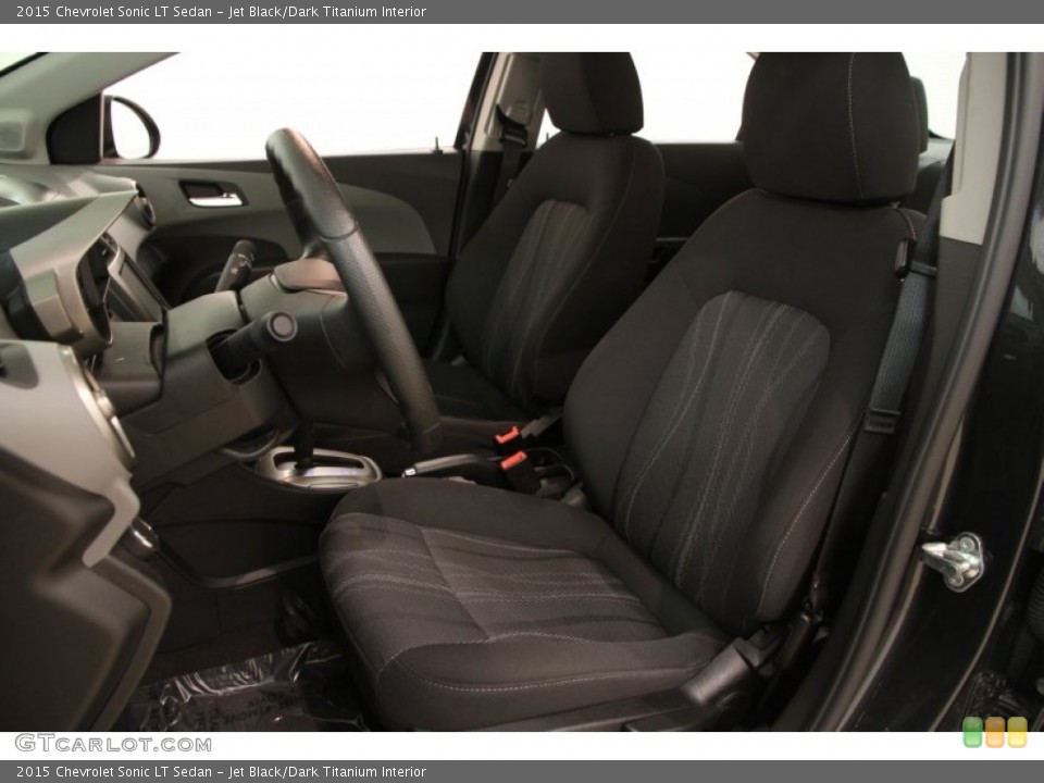 Jet Black/Dark Titanium Interior Front Seat for the 2015 Chevrolet Sonic LT Sedan #103847822