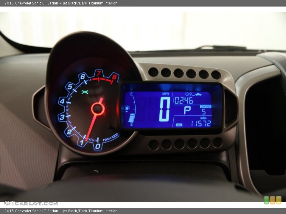 Jet Black/Dark Titanium Interior Gauges for the 2015 Chevrolet Sonic LT Sedan #103847861