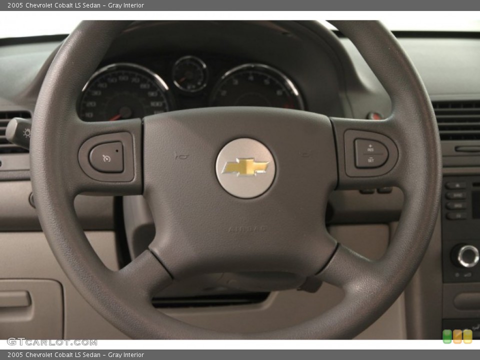 Gray Interior Steering Wheel for the 2005 Chevrolet Cobalt LS Sedan #103866716
