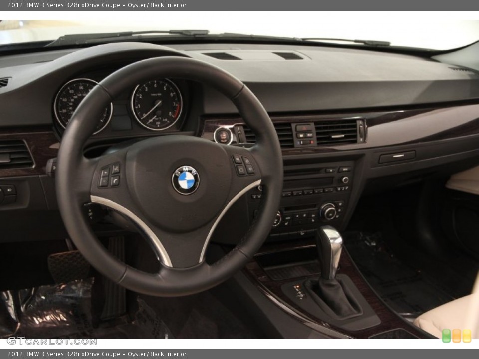 Oyster/Black Interior Dashboard for the 2012 BMW 3 Series 328i xDrive Coupe #103867204