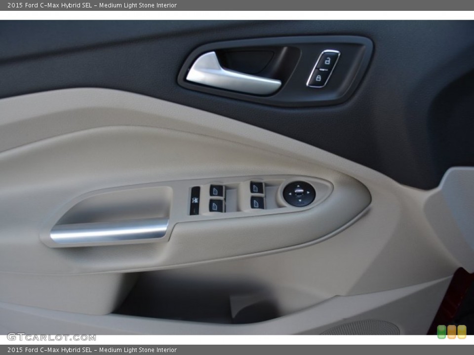 Medium Light Stone Interior Door Panel for the 2015 Ford C-Max Hybrid SEL #103874256
