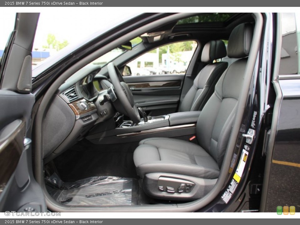 Black Interior Front Seat for the 2015 BMW 7 Series 750i xDrive Sedan #103877391