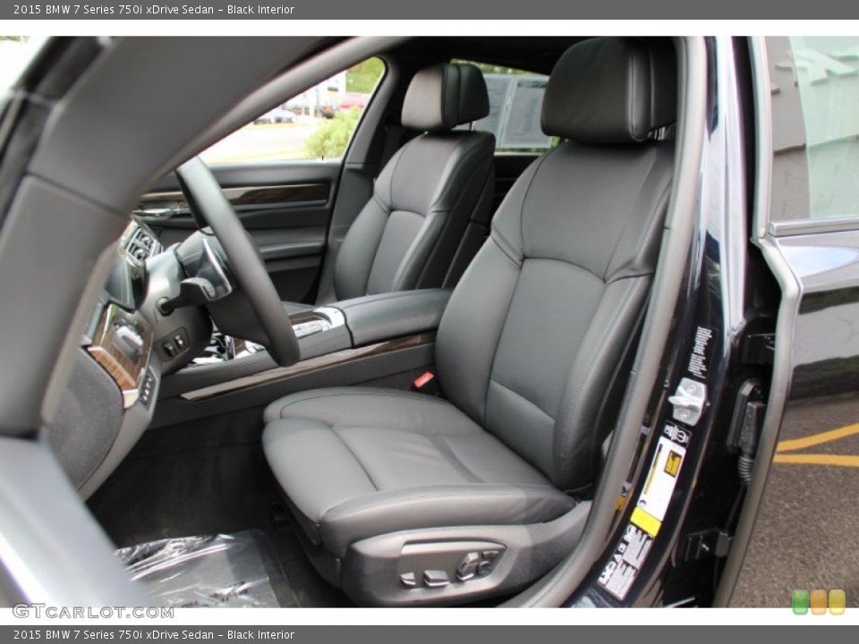 Black Interior Front Seat for the 2015 BMW 7 Series 750i xDrive Sedan #103877427