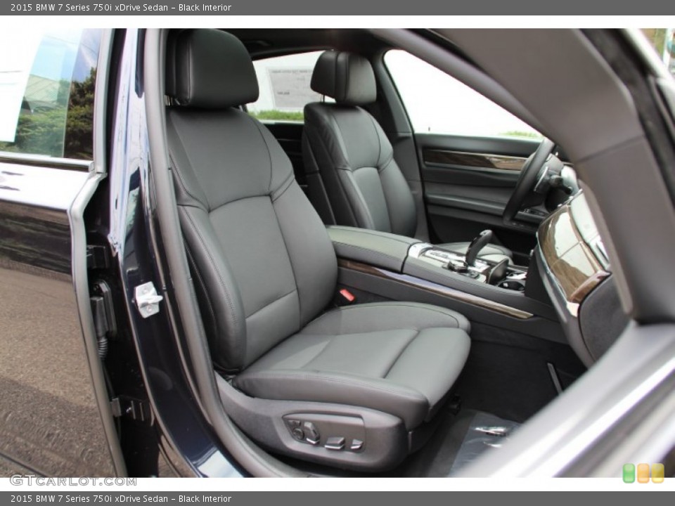 Black Interior Front Seat for the 2015 BMW 7 Series 750i xDrive Sedan #103877772