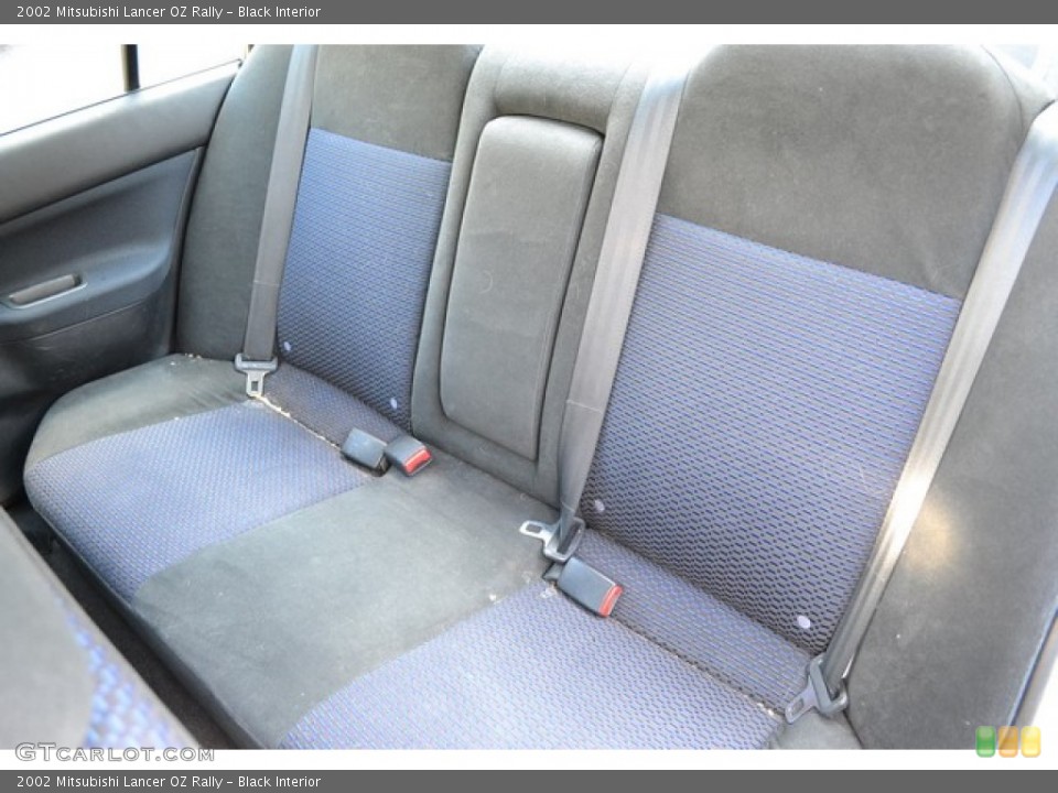 Black Interior Rear Seat for the 2002 Mitsubishi Lancer OZ Rally #103883340