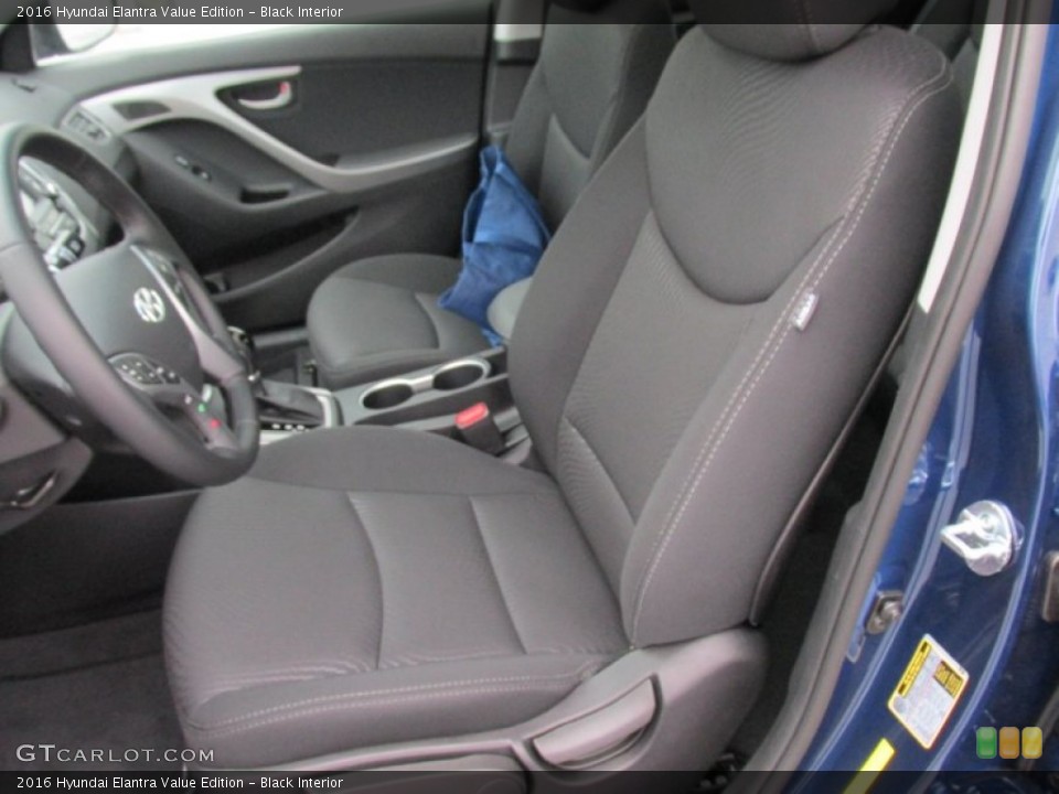 Black Interior Photo for the 2016 Hyundai Elantra Value Edition #103898199