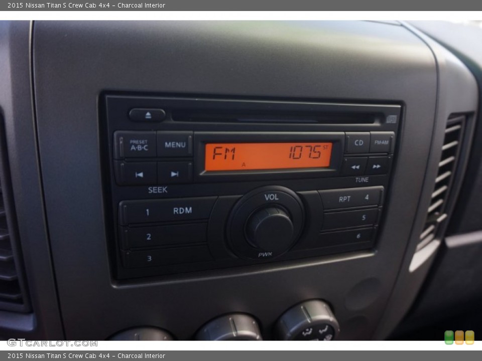 Charcoal Interior Controls for the 2015 Nissan Titan S Crew Cab 4x4 #103920929