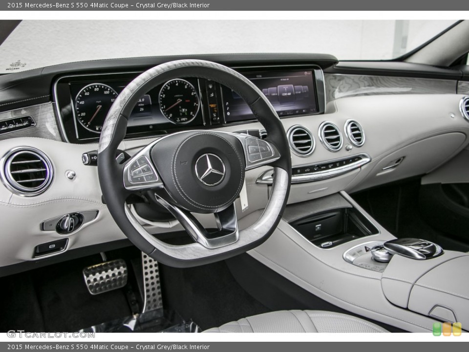 Crystal Grey/Black 2015 Mercedes-Benz S Interiors