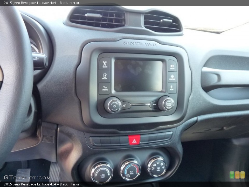 Black Interior Controls for the 2015 Jeep Renegade Latitude 4x4 #103952056