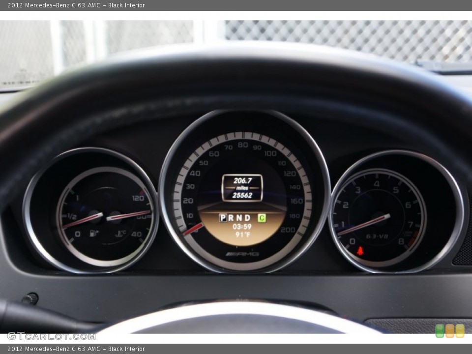 Black Interior Gauges for the 2012 Mercedes-Benz C 63 AMG #103967769