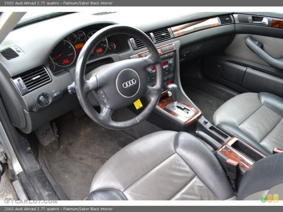 Platinum/Saber Black Interior Photo for the 2003 Audi Allroad 2.7T quattro #103971120