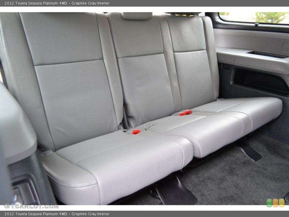 Graphite Gray Interior Rear Seat for the 2012 Toyota Sequoia Platinum 4WD #103971531