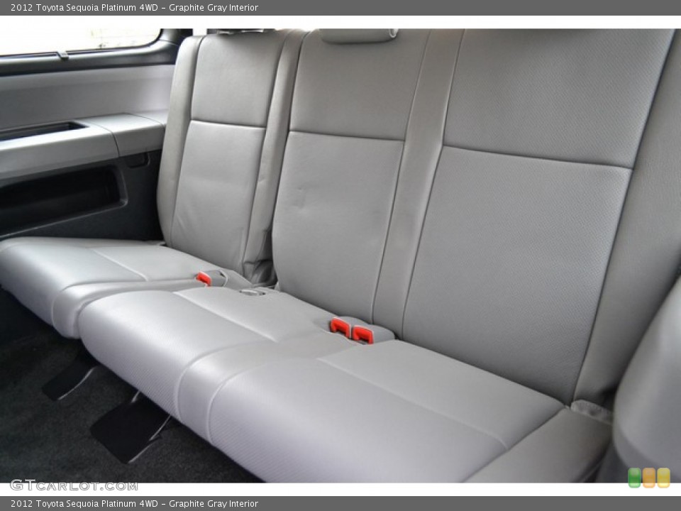 Graphite Gray Interior Rear Seat for the 2012 Toyota Sequoia Platinum 4WD #103971546